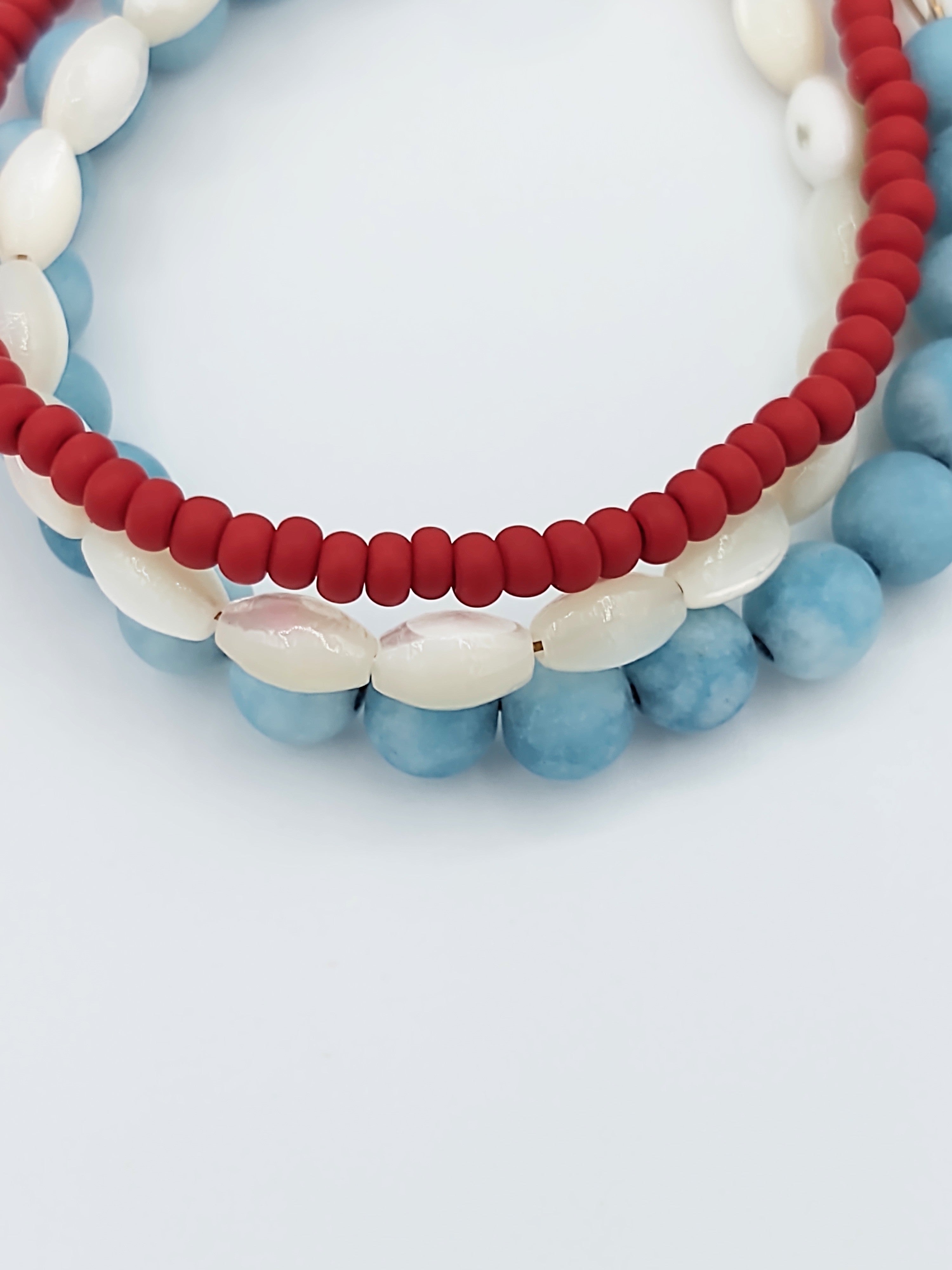 Chunky red white & blue
